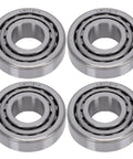 Durable Tapered Roller Bearing Kit For Trailer Wheel Hub 0.75 Inch Easy Install Tapered Inner And Outer Races Precision Fit Heavy Duty Trailer Axle Bearings For Smooth Quiet Operation, four steel bearings