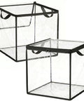 Ultra Clear Storage Bags 2 Pack 17.7 Inches For Shoes And Tools Waterproof PVC Vinyl With Side Handles See Through Organizer