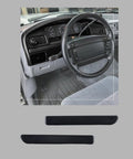 Eterpace dash panel bezel inserts, black LH & RH snap-in for Ford F-150/Bronco 1992-1996 and F-250/350 1992-1997, pair