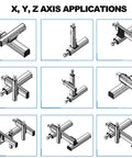 X Y Z Axis Applications using Premium 50mm Mini Linear Stage Actuator with 28 by 30 Stepper Motor and T Threaded Lead Screw Rod
