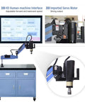 Rock Solid Electric Servo Tapping Machine M3 To M16 Nails Any Thread In One Shot With 360 Degree Universal Head 600W Motor And Adjustable Pitch with HD interface and imported motor.