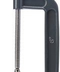 6 Inch Heavy Duty G Clamp Pro Craft Malleable Cast Iron Clamp With Silver Plated Threads for Smooth Action