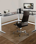 Extra Large 63 Inch By 51 Inch Clear Chair Mat For Hardwood Floors With Heavy Duty Plastic Protector And Ultra Smooth Glide Desk