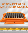 Rock Solid Heavy Duty Crawler Machinery Skates With Alloy Steel Wheels And Straight Traction For Moving I Beams Channel Steel Plates And Industrial Equipment built for heavy loads.
