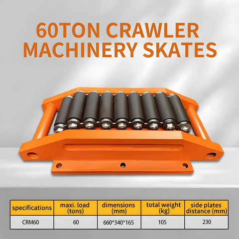 Rock Solid Heavy Duty Crawler Machinery Skates With Alloy Steel Wheels And Straight Traction For Moving I Beams Channel Steel Plates And Industrial Equipment built for heavy loads.