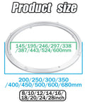 Beefy Heavy Duty Aluminum Alloy 360 Degree Rotating Swivel Plate for Glass Granite or Wood Tables with size options