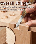 Knockout Dual Bevel Marking Knife Kit Crafted For Serious Woodworkers Featuring Razor Sharp Stainless Blades used for precise dovetail joinery.