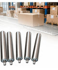 Heavy Duty 2 Inch Stainless Steel Conveyor Rollers Set, 5 Pack, 39.4 Inch Length, Replacement For Table Saw Outfeed And Material Handling, DIY Bench, Multi Length Options From 4 Inch To 24 Inch.