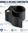 Cam Lock Depth Collar Assembly For Trolling Motors with metal pivot pin, textured grip, and corrosion-resistant body