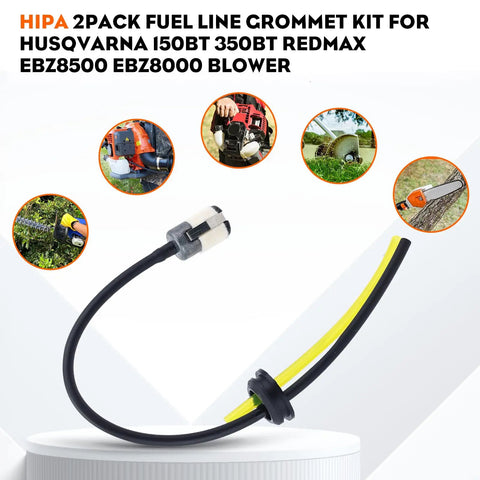 BeefedUp Fuel Line Kit With 2 Hole Grommet Assembly For Husqvarna 350BT 150BT RedMax EBZ8000 EBZ8500 STIHL FS83 FC83