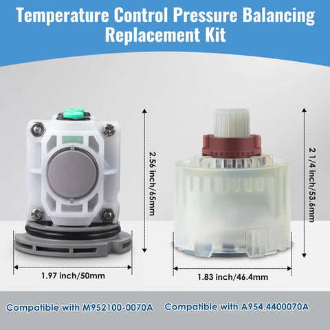Two Pack Pressure Balancing Unit Replacement Kit for Shower and Tub Valves M952100-0070a and R110 R115 R120 R125 Series