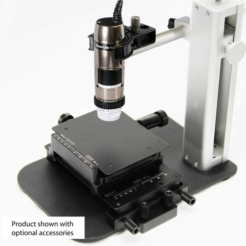 X Y Fine Adjustment And Rotational Base For Dino Lite Microscope 3.25 Inch By 4.25 Inch Table Pro Grade Knob Controls Precise Black