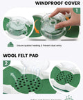 Windproof cover and wool felt pad for Eyeglass Frame Warmer With Four Temperature Settings 140-230 F, Time Controller