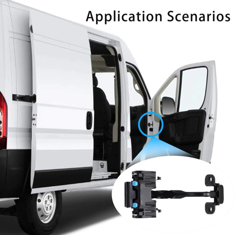 Front Door Check Arm Strap Stay Hinge For Promaster 1500 2500 3500 2014 2015 2016 2017 2018 2019 2020 2021 shown installed