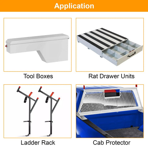 Solid 5/16 Inch Blind Fasteners Kit For Weather Guard Truck Tool Box Installation Includes Ten Pieces With Tool Perfect Bolt Nuts For Sheet Metal And Plastic Jobs for tool boxes, rat drawers, ladder racks, cab protectors