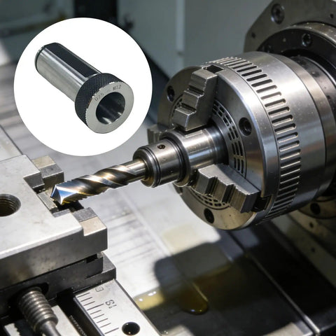 D25 Lathe Tool Holder Adapter For MT2 Morse Taper Spindle To 25mm Shank Built Tough 40Cr Steel Boring Bar And Internal Tool Holder CNC And Manual Lathe Compatible Precision Tool Extension Reducer in use on a lathe machine.