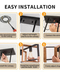 Step-by-step installation guide for Rustic Black Metal And Wood Pendant Lights For Kitchen Island Four Light Farmhouse Dining Fixture