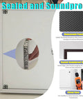 Lockable Aluminum Attic Access Door Straight Up Durable Rock Solid Soundproof Wall Panel With Easy Secure Closure for insulation features