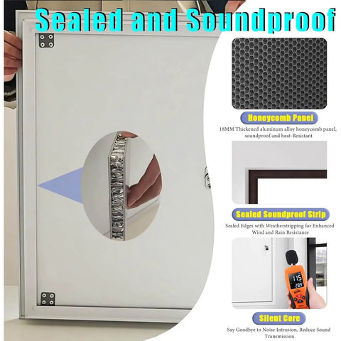 Lockable Aluminum Attic Access Door Straight Up Durable Rock Solid Soundproof Wall Panel With Easy Secure Closure for insulation features