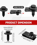 Heavy Duty Body Bolts And U Nuts Kit M8-1.25 dimensions and installation guide for GM Ford Chevy Buick Chrysler Cadillac