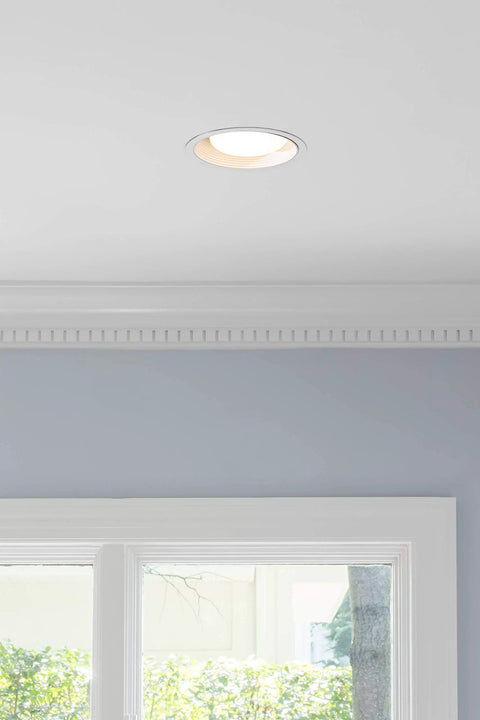 BR40 LED Flood Bulb 1100 Lumens Dimmable 3000K Warm White in ceiling light fixture