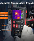 2 In 1 Thermal Imaging Camera And Digital Multimeter for Electrical HVAC Auto Industrial Projects with thermal display