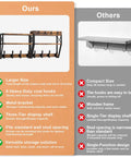Comparison of our 32-Inch Wall Mount Coat Rack With Shelf Must-Have 4-In-1 Key Holder Mail Organizer 12 Hooks Entryway Storage with competitors.
