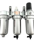 Three Eighths NPT Mid Flow Filter Regulator Coalescing Desiccant Dryer System With Wall Mount Bracket For Compressed Air Lines Poly Bowls