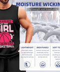 Men's Cotton Muscle Tank Top Super Fly Breathable Sleeveless Summer Undershirt Lightweight Gym Workout Tee in black with graphic design.