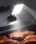 Magnetic Grill Light That Attaches To Any Metal Grill, Rechargeable 360 Degree Rotating Waterproof Work Light For Night Grilling on a grill