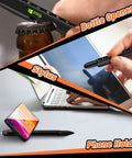 9 In 1 Multitool Pen Set For Dad And Husband, Dope Gadget Gift For Fathers Day; bottle opener, stylus, phone holder shown in use