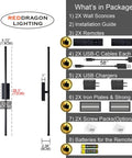 Easy Peasy Peel And Stick No Drill Setup Sleek Rechargeable Wireless Wall Sconces Set Of Two Dimmable Touch Controls Battery Powered LED Lighting For Modern Home Vibes package contents with dimensions and accessories.