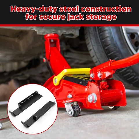 Wall Mount Floor Jack Holder Rack For Enclosed Race Trailer Tools Storage And Organization No Screws Hydraulics Friendly Trolley Jack Accessory Durable steel design