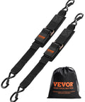 Beefed Up Heavy Duty Boat Trailer Transom Straps 2 Pack, 2In X 24In Adjustable Tie Downs, 1500 Lb Break Strength with S hooks and pads