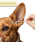 Long Wooden Cotton Swabs With Sturdy Wood Handles For Precise Cleaning And Makeup Application used for dog ear cleaning.