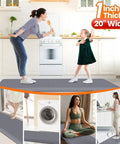 Anti Fatigue Kitchen Mat 72 By 20 Inches One Inch Thick Non Slip Heavy Duty Water Resistant Rug in kitchen and living spaces
