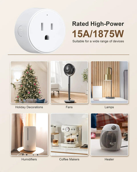 Remote Control Outlet With Wireless Wall Switch, 200 Ft RF Range for controlling various devices like fans and lamps