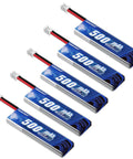 Five EMAX 1S 500mAh HV Lipo Battery 80C Continuous Discharge, 160C Burst, PH2.0 Plug, ideal for quadcopter FPV drones