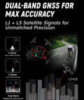 Cyclist using Avant 700 GPS Bike Computer with Dual Band Satellite Tracking and Five Satellite Support for accurate navigation.