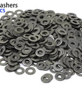 Pile of 500 M3 stainless steel washers from M3 Stainless Steel 304 Hex Socket Head Cap Screws Assortment Kit.