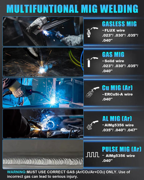Demonstration of Beast 200A Plasma Cutter And Welder Combo With Nine In One Multiprocess Capabilities in Gasless, Gas MIG, Cu MIG, Al MIG, and Pulse MIG modes.