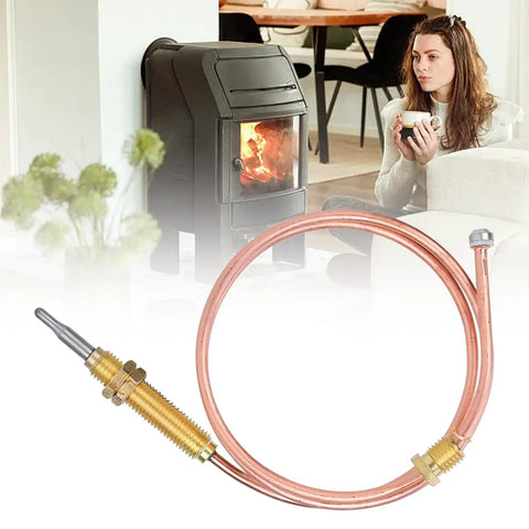 Gas Thermocouple With M8x1 End Nut And Head Tip Sensor For Outdoor Gas Setups, Pro Grade, 60 Cm Length, near fireplace