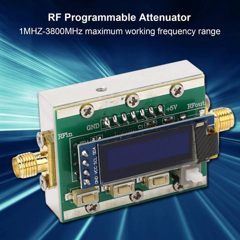 Pro Grade Programmable RF Attenuator 0 To 31 dB In 1 dB Steps For 1 MHz To 3.8 GHz With PC Control CNC Aluminum Shell view