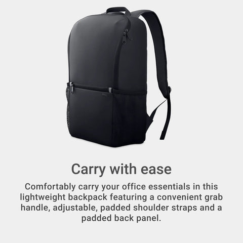 Sustainable Laptop Backpack Engineered For 16 Inch Devices Holds 18 Liters Of Top Grade Gear While Delivering Water Resistant Durability And Smooth Daily Vibes side view featuring adjustable padded straps and grab handle.