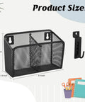 Must Have Wall Mounted Pencil Holder With Slatwall J Hooks Stationery Organizer For Markers Pencils