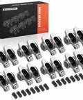16 Piece Stainless Steel Engine Roller Rocker Arms Kit With 1.6 Ratio And 3 Eight Inch Studs Full Roller Valves
