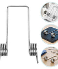 Heavy Duty Double Leg Torsion Springs For Trash Can Lid Repair Kit with 4 Coils Stainless Steel Garbage Bin Accessories Strong 130 Degree Angle Heavy Gauge Wire To Fix Stuck Lids Fast And Easy, stainless steel spring