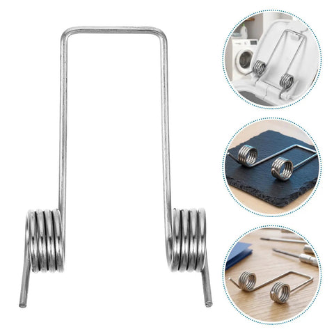 Heavy Duty Double Leg Torsion Springs For Trash Can Lid Repair Kit with 4 Coils Stainless Steel Garbage Bin Accessories Strong 130 Degree Angle Heavy Gauge Wire To Fix Stuck Lids Fast And Easy, stainless steel spring