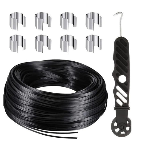Window Screen Repair Kit With Rubber Splines And Bearing Roller, Easy Removal Hook, Press Wheel And Screen Retainer Tools