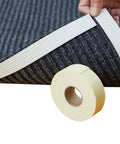 Non Slip Rug Pad Grippers With Vacuum Tech For Stay Put Rugs, 9.8 Ft Washable Rug Grip System That Keeps Rugs Flat being applied
